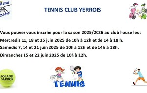 Inscriptions saison 2025 / 2026 